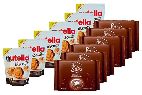 OFFERTA 6 Pacchi Pan di Stelle Biscocrema + 6 Pacchi di Nutella Biscuits