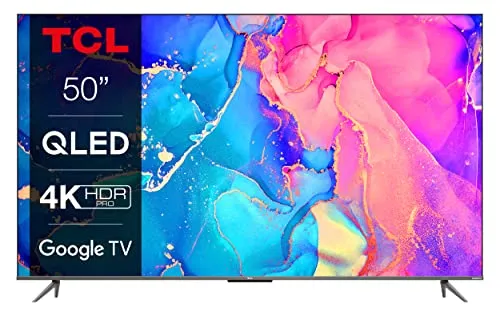 Smart TV 50 Pollici 4K Ultra HD Display QLED Android TV Google TV - 50C631 Serie C631 2018