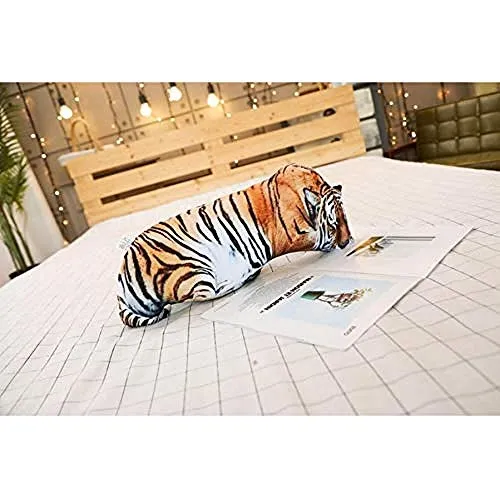 INGFBDS Simulazione 3D Peluche Gatto e Tigre Cuscini Animali di peluche morbidi Cuscino Divano Decor Cartoon Giocattoli di peluche per bambini Ragazze1Pc 50Cm