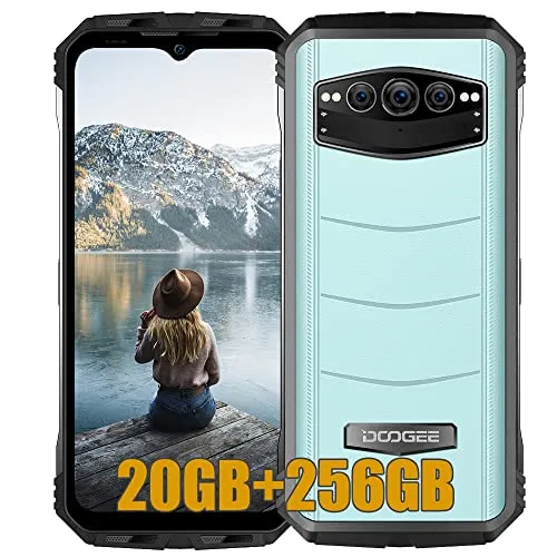 DOOGEE S100 4G Rugged Smartphone, 10800mAh Batteria, Helio G99 20GB + 256GB, 6.58'' FHD+, 108MP Triple AI Fotocamera (20MP Visione Notturna)+ 32MP, Android 12 Cellulare Impermeabile, NFC Blu