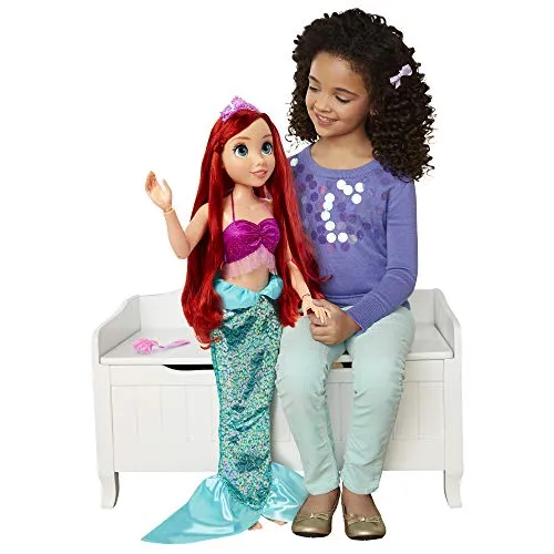 Disney Princess - Bambola Ariel 80 cm estremamente dettagliata perfetto per le bambine amanti del cartone e adatto dai 3 anni in su