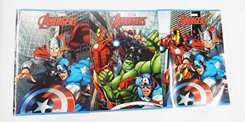 Set di 10 quaderni "Avengers" righe di 1° - 2° elementare.