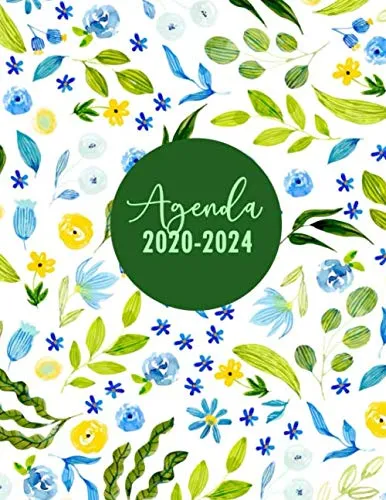 Agenda 2020-2024: Agenda Giornaliera 54 Mesi | Agenda 2020-2024 Settimanale | Calendario, Diario, Pianificatore Mensile, Formato A4, 21x27 cm