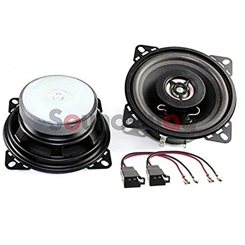 Sound Way Kit Installazione Autoradio, Casse Altoparlanti 10 cm, 110 Watt, compatibili con Renault Clio, Twingo