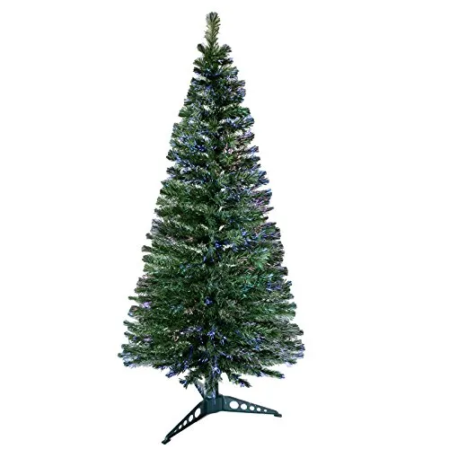6ft 180cm Beautiful Green Fibre Optic Artificial Indoor Christmas Xmas Tree New by SPARKLES