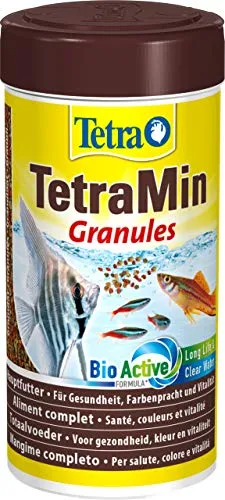 TetraMin Granules Mangime per Pesci sotto Forma di Granuli Fini per Tutti i Pesci Ornamentali d'Acqua Dolce, 250 ml