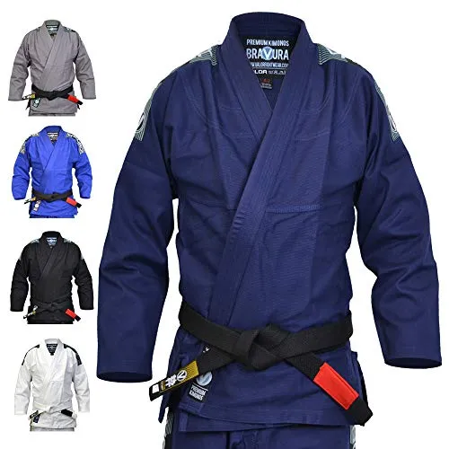 Valor Bravura BJJ GI Navy with Free White Belt