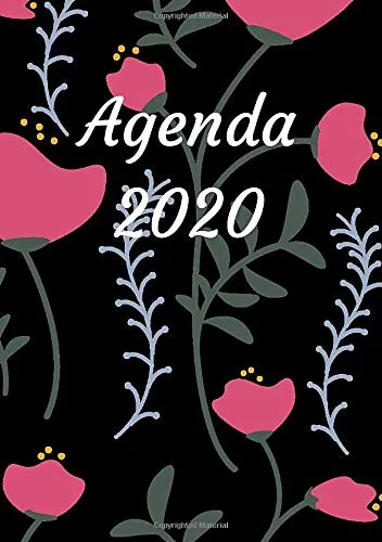 Agenda 2020 Settimanale A5: Agenda Settimanale 2020 A5 12 mesi (1 Gennaio 2020 al 31 Dicembre - 1 Settimana su 2 Pagine) - Motivo floreale
