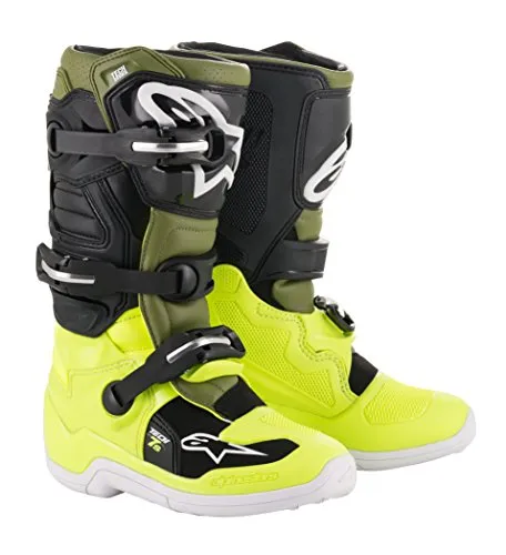 2015017 ALPINESTARS STIVALI TECH 7 S. GIALLO VERDE NERO TG.40,5