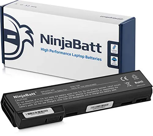 NinjaBatt Batteria per HP 6570B 6560B 8470P 8460P 628666-001 6470B 628670-001 6460B 631243-001 8560P 628668-001 CC06 8570P 8460W 6475B 6465B 634087-001 CC06XL CC06X CC03 CC09 [6 Celles/4400mAh/48Wh]