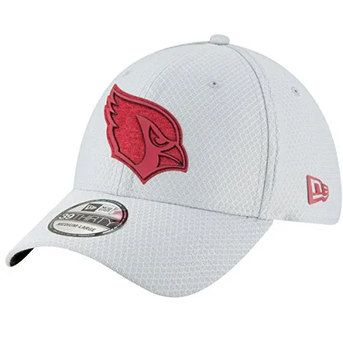 New Era Era 39THIRTY Cap – Training Arizona Cardinals, unisex Bambino, Grey, L/XL