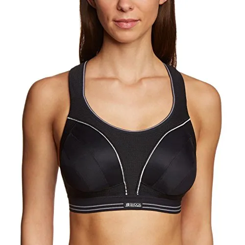 Shock Absorber Ultimate Run Bra S5044 Reggiseno, Black Silver, 85I EU (38G UK) Donna