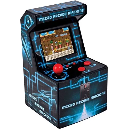 ITAL - Mini Arcade Retro/Mini Console Geek Portatile con 250 Giochi Integrati / 16 Bit/Gadget Perfetto Come Regalo per Bambini E Adulti (Blu)