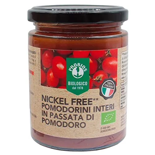 Probios Pomodorini Interi In Passata Di Pomodoro Nickel Free Bio - confezione da 6x300g