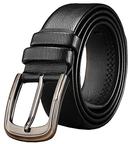 Korhleoh Cintura Da Uomo In Pelle Di Design 120 cm, Vera Cintura Solida Italia Per Lavoro E Cintura Casual In Jeans