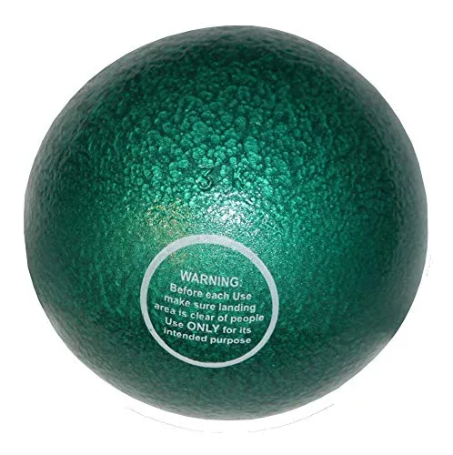 Boje Sport Peso da Lancio in ghisa, 3 kg, Green Gras - Palla Getto del Peso