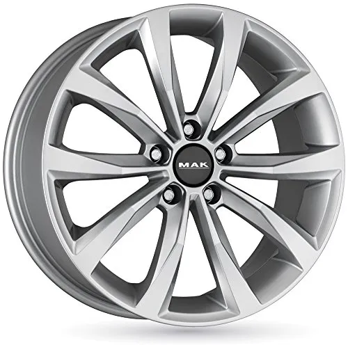 RUOTE CERCHI IN LEGA AUTO MAK CERCHIONE WOLF SILVER 18" 5x112 DA 18 POLLICI