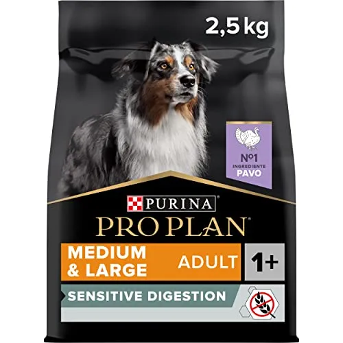 Purina Pro Plan Sensitive Digestion Medium e Large Adult Grain Free Crocchette Cani, 4 Confezioni da 2,5 kg