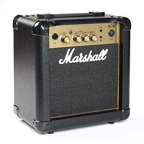 Marshall Mg10G, Amplificatore da Pratica Adatto per Chitarra Elettrica, Nero e Oro