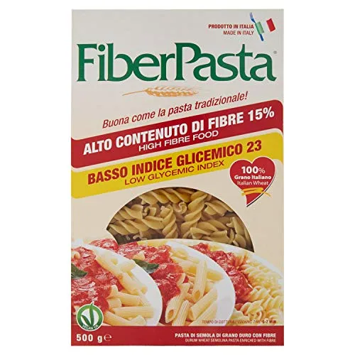 FiberPasta Fusilli a Basso Indice Glicemico 500g