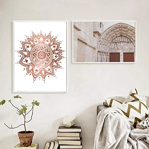 Swallow Stampe murali Poster su Tela Poster Architettura del Marocco Immagini di Pittura Decorazioni per la casa Decor-50x70cmx2 Pezzi Senza Cornice