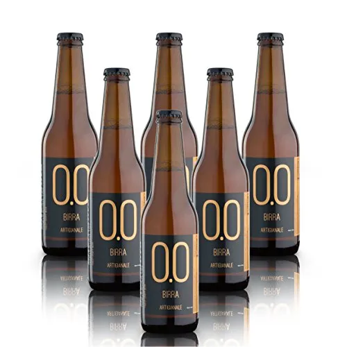alternativa® - Birra Artigianale Analcolica - 0.0% vol (confezione 6 bottiglie 330 ml)