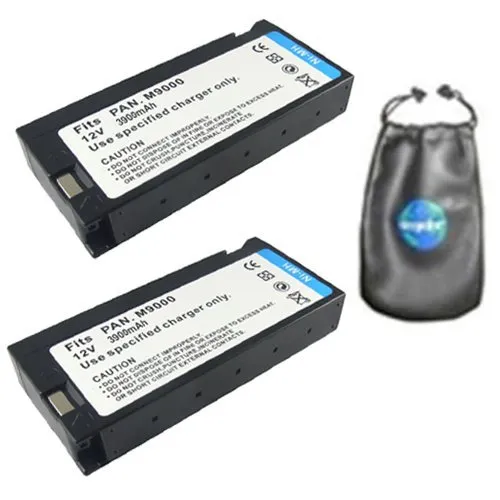 Amsahr - Batteria di ricambio per fotocamera digitale e videocamera per Panasonic VW VBF2, M9000, VBF2E Pack-2