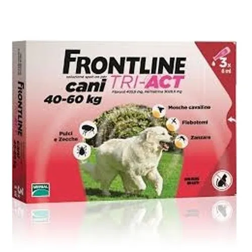 FrontLine Tri-act Cani 40-60 kg 3 pipette da 6ml