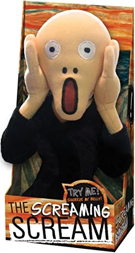 Unemployed Philosophers Guild Munch Scream Doll Little Thinker - 11" Plush Doll for Kids And Adults