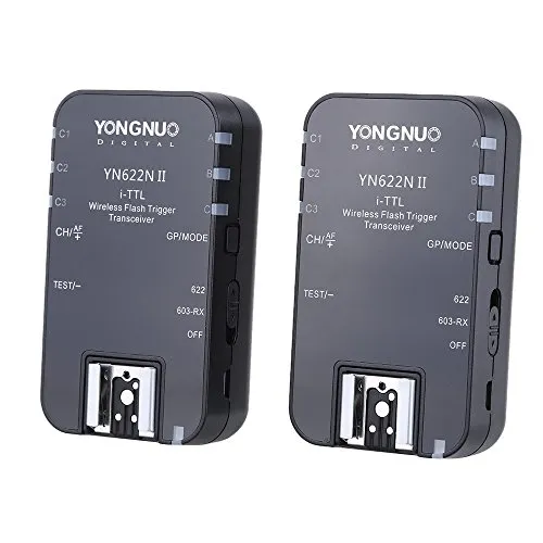 YONGNUO YN622N II 2.4G Wireless i-Ttl Flash Trigger Ricevitore Trasmettitore Transceiver per Nikon D70 D80 D90 D200 D300 D600 D700 D800 D3000 D5000 D7000