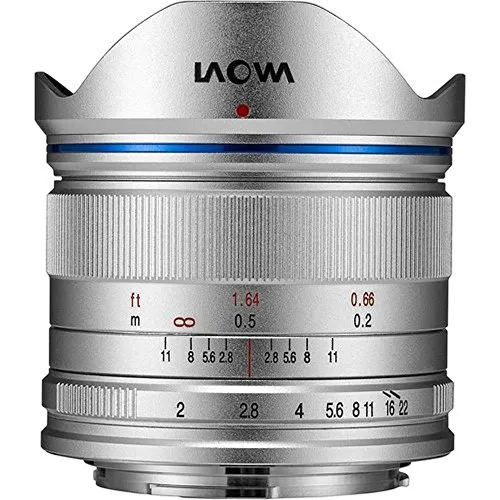 laowa ve7520mftstsil – Obiettivo da 7.5 mm per fotocamere di micro 4/4, 16.9 MP, HD 720p, colore: argento