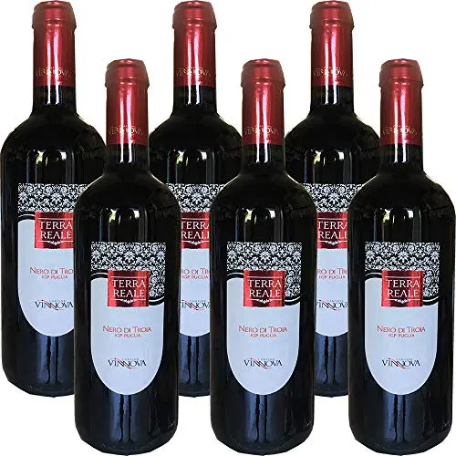 Nero di Troia Puglia IGP | Vino Rosso | Cantine Vin Nova | 6 Bottiglie 75Cl | Idea Regalo