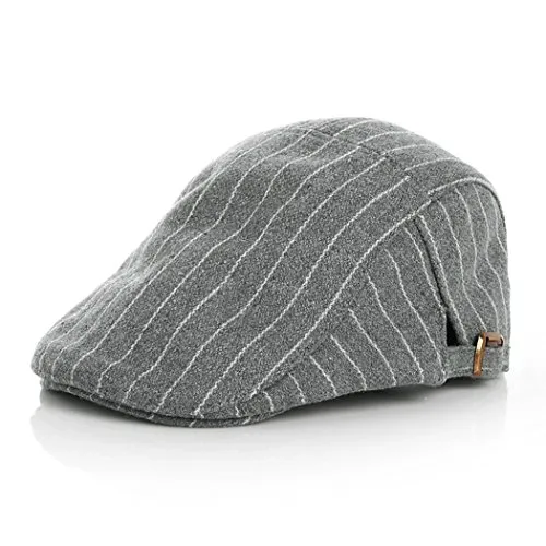 Anshili Bambino Coppola Berretto Cappello Gatsby (Grigio)