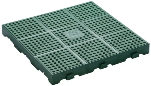 Toomax Z662RE52 Floory Set 10 Pavimentazioni, 40-H, 40X40X4, Verde