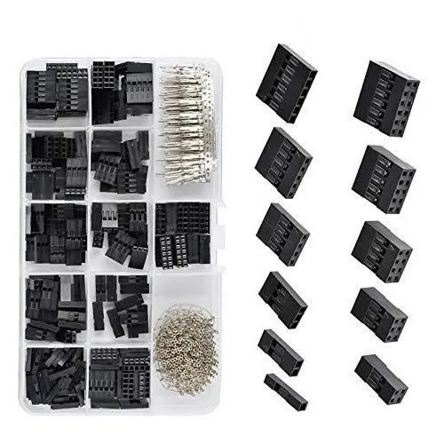 ARCELI 620Pcs 2.54mm Passo SM Housing Connettore Dupont Connettore Maschio Femmina Crimp Pins Adapter Assortimento jst Connettore Kit