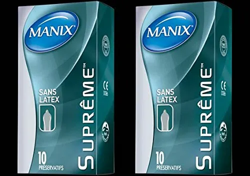 Manix Preservativi Supreme – 10 preservativi – Set di 2