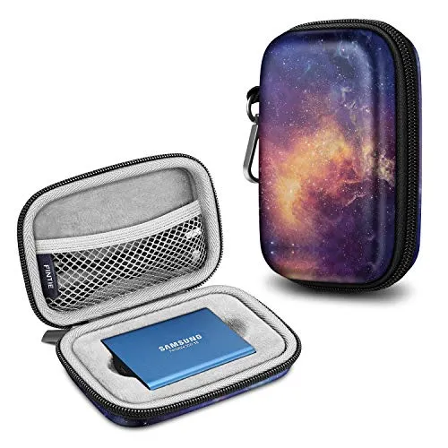 FINTIE Custodia da Trasporto per Samsung T5 T3 SSD, Antiurto Rigida Cover Portatile da Viaggio Borsa, Galaxy