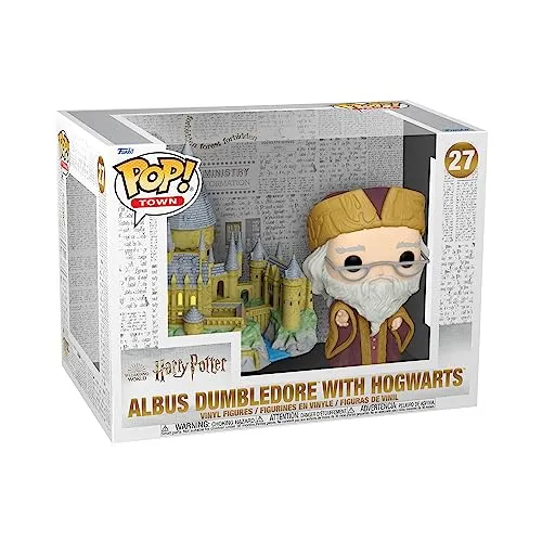 Funko Pop! Town: HP Anniversary - Albus Dumbledore With Hogwarts - Albus Silente - Harry Potter - Figura in Vinile da Collezione - Idea Regalo - Merchandising Ufficiale - Movies Fans