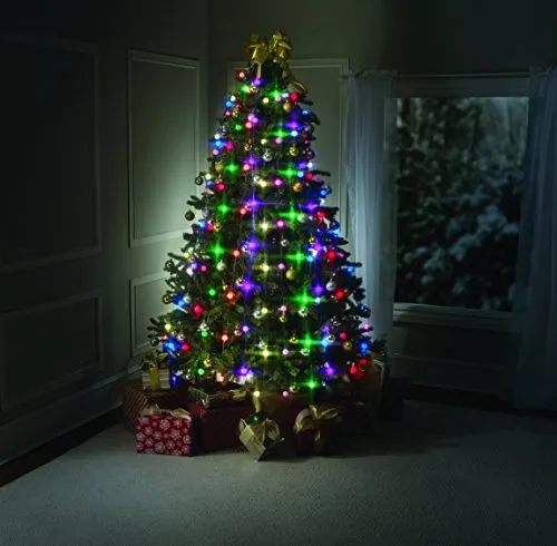 BESTOFTV Tree Dazzler Ghirlanda di Natale con 64 lampadine luminose, con telecomando, colore: Verde, dimensioni: visto in TV