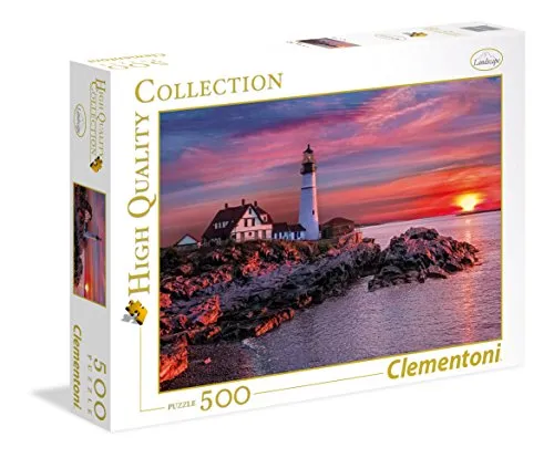 Clementoni- Portland Head Light High Quality Collection Puzzle, 500 pezzi, 35049