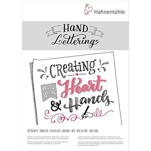 Hahnemuhle Hand Lettering Block A3 (16.5x11.8 inches) 170gsm 25 sheets