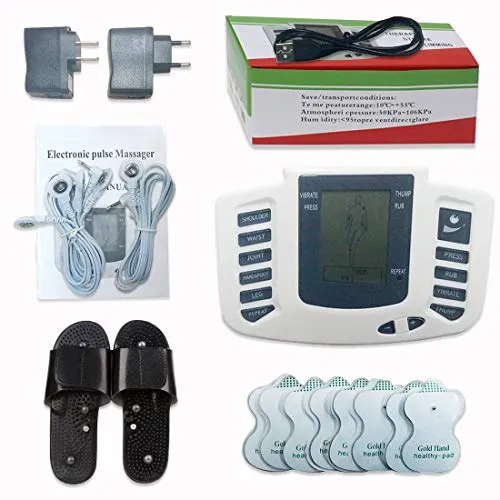 Back Care, Elettrostimolatore, dispositivo TENS per il rilassamento e la stimolazione dei muscoli di tutto il corpo, elettroterapia per la gestione del dolore, 16 elettrodi