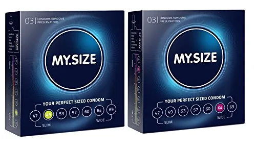 VisitBuy - Set di 2 preservativi “My.Size”, 2 campioni