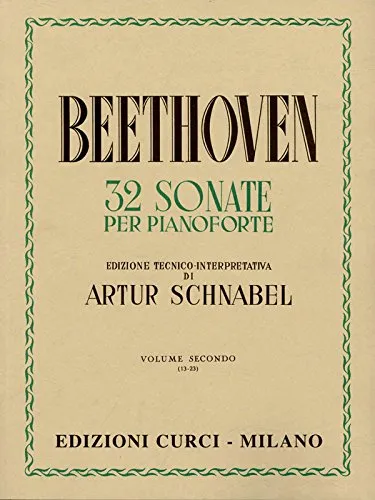 32 Sonate per pianoforte. Volume 2 (Sonate 13-23). Edizione a cura di Artur Schnabel