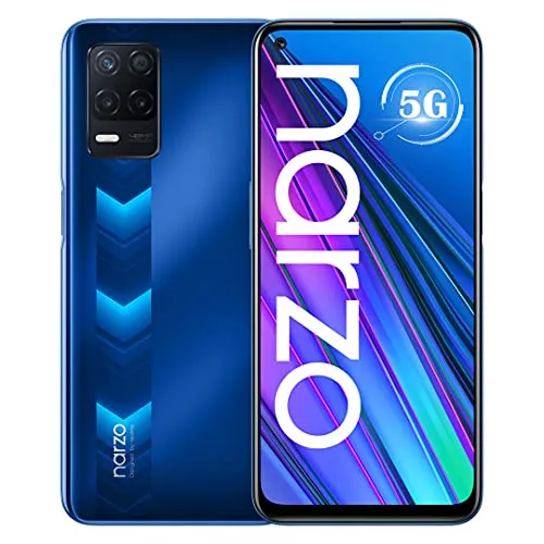 Realme Narzo 30 5G Smartphone Dual SIM 4GB 128GB Dimensity 700 Pantalla FHD+ de 6,5" a 90 Hz 5000mAh Cámara de 48 MP Versión global Racing Azul