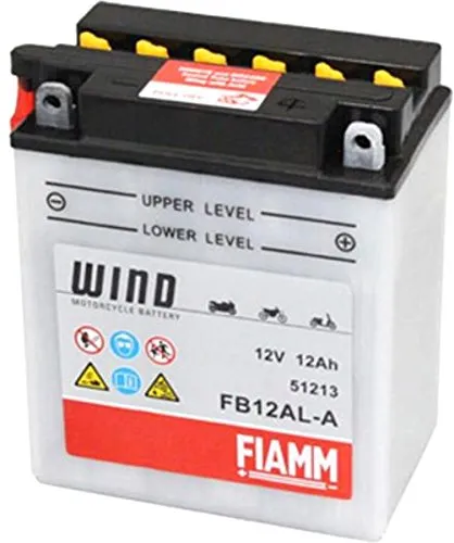 FIAMM Batteria FB12AL-A 12V 12Ah per Aprilia-Pegaso 3 650 dal 1997 Fino al 2004
