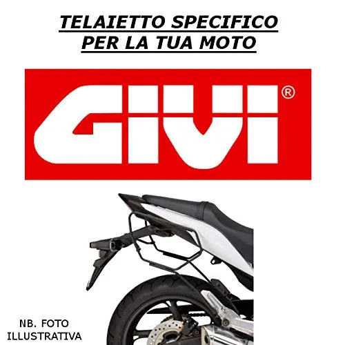 TELAIETTI + KIT SPECIFICI PER BORSE LATERALI MORBIDE TE1111 + 1111KIT COMPATIBILE CON HONDA NC 750 X 2012 2013 GIVI