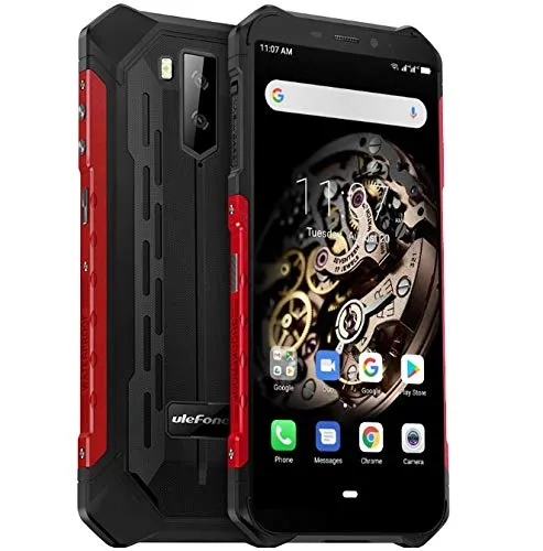 Ulefone ARMOR X5 4G Rugged smartphone, MTK6763 Octa-core 3GB + 32GB, 5,5 Pollici Telefono Resistente Ip68 Impermeabile Android 9.0, Dual SIM, 13MP + 5MP + 2MP, Batteria 5000mAh, NFC GPS Rosso