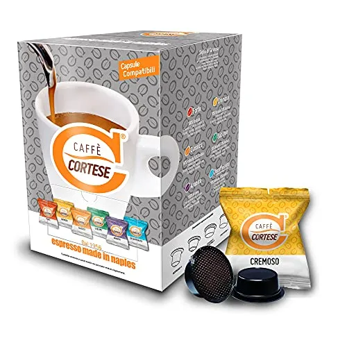 Caffè Cortese - Capsule compatibili Lavazza A Modo Mio ® - Caffe napoletano in capsule a modo mio (Miscela Cremoso)