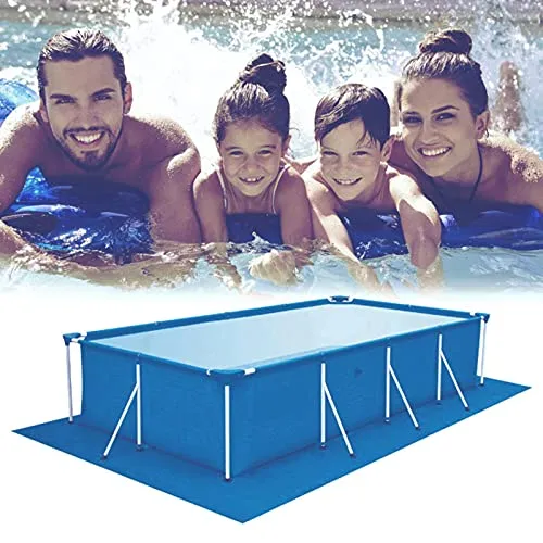 MEYENG Telo per Piscina Fuori Terra Rettangolare, Panno per Pavimento Piscina, Telo da Terreno per Piscina, Piscine Fuori Terra Tappeto Facile da Pulire 500 X 300 Cm